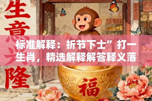标准解释：折节下士”打一生肖，精选解释解答释义落实-第1张图片-范文生肖