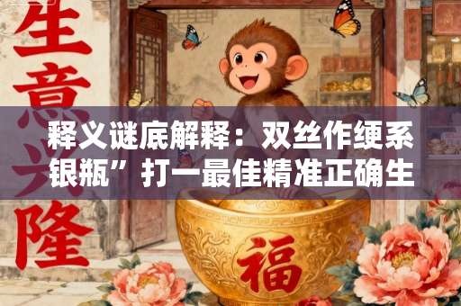 释义谜底解释：双丝作绠系银瓶”打一最佳精准正确生肖，答案曝光释义解释-第1张图片-范文生肖