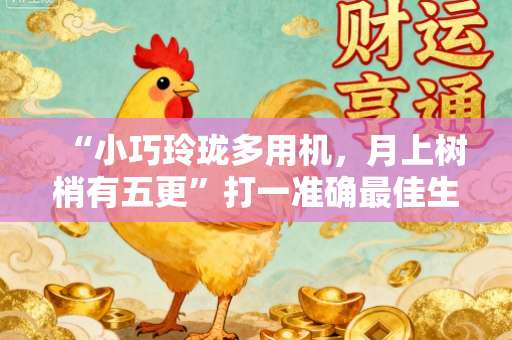 “小巧玲珑多用机,月上树梢有五更”打一准确最佳生肖,作答全面解释落实-第1张图片-范文生肖 “小巧玲珑多用机,月上树梢有五更”打一准确最佳生肖,作答全面解释落实-第1张图片-范文生肖