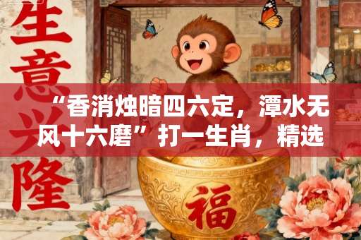 “香消烛暗四六定,潭水无风十六磨”打一生肖,精选解释解答释义落实-第1张图片-范文生肖 “香消烛暗四六定,潭水无风十六磨”打一生肖,精选解释解答释义落实-第1张图片-范文生肖