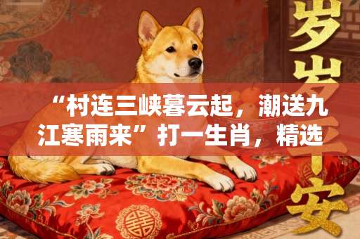 “村连三峡暮云起，潮送九江寒雨来”打一生肖，精选解释解答释义落实-第1张图片-范文生肖